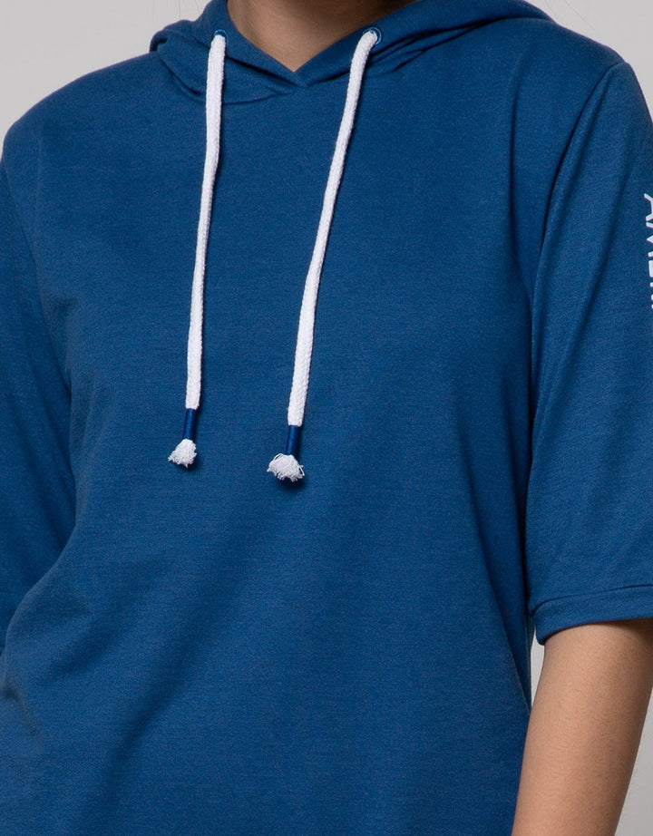 American Jeans Short Sleeve Midi Dress Hoodie