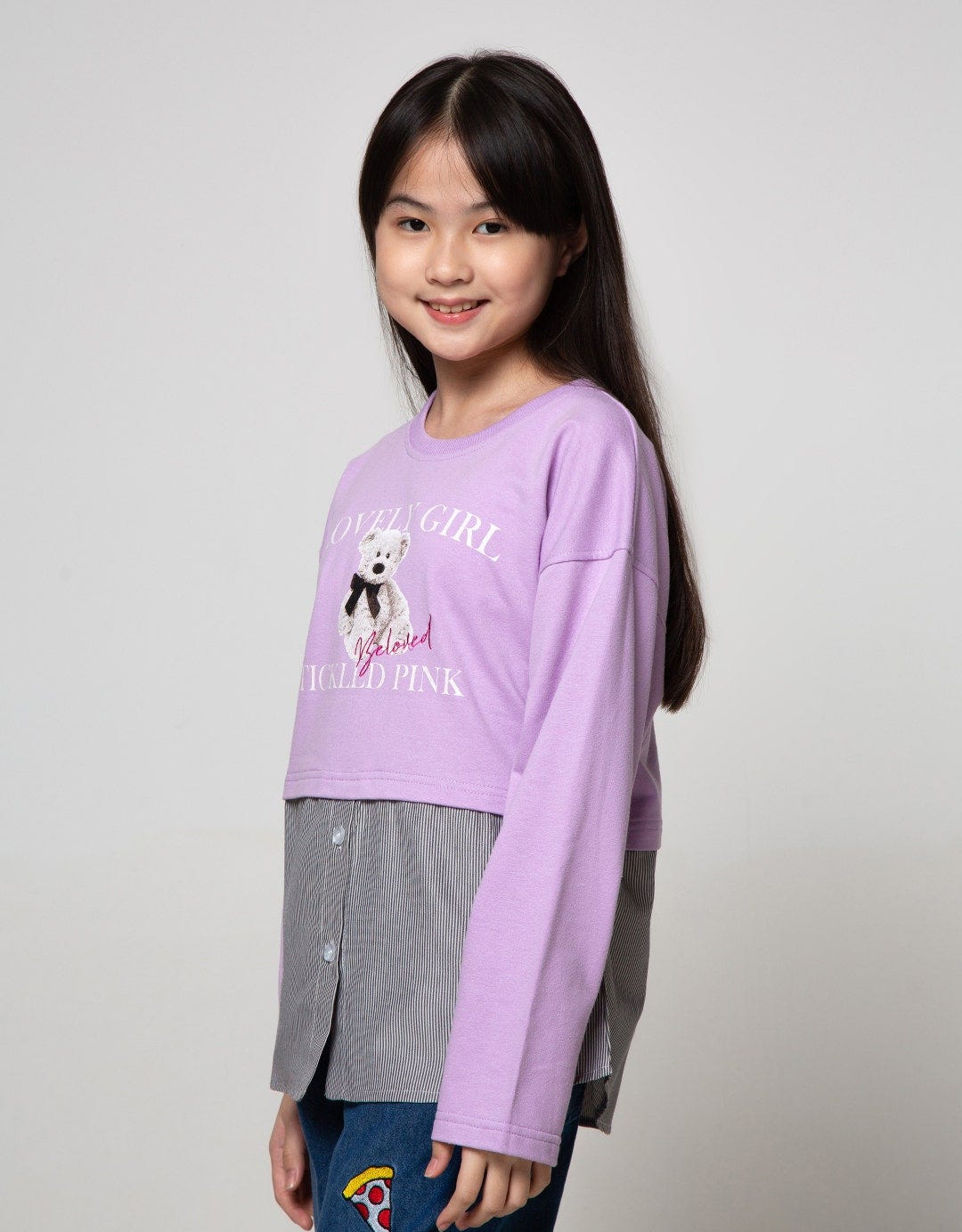 LS T-SHIRT COMB WOVE