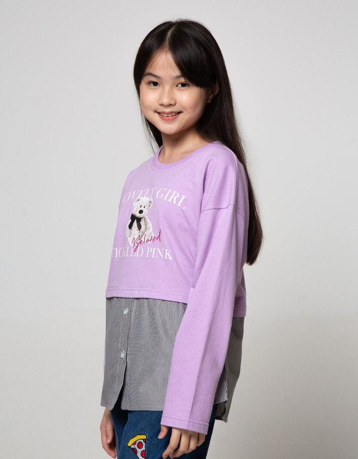 LS T-SHIRT COMB WOVE