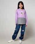 LS T-SHIRT COMB WOVE