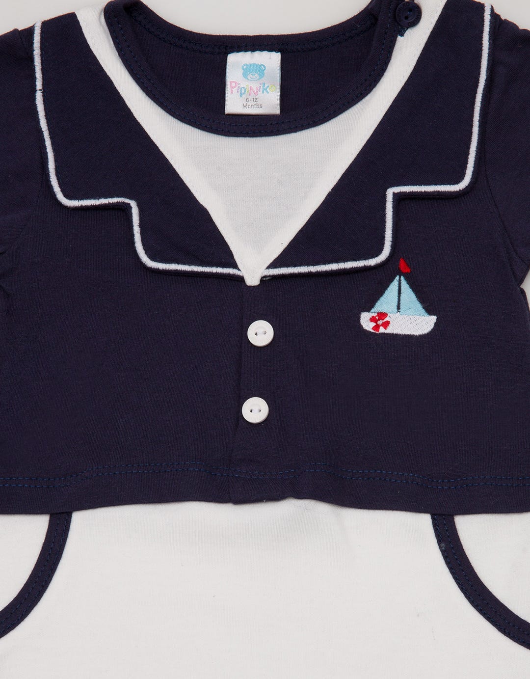 Pipiniko Short Jumpsuit Romper Casual Sail