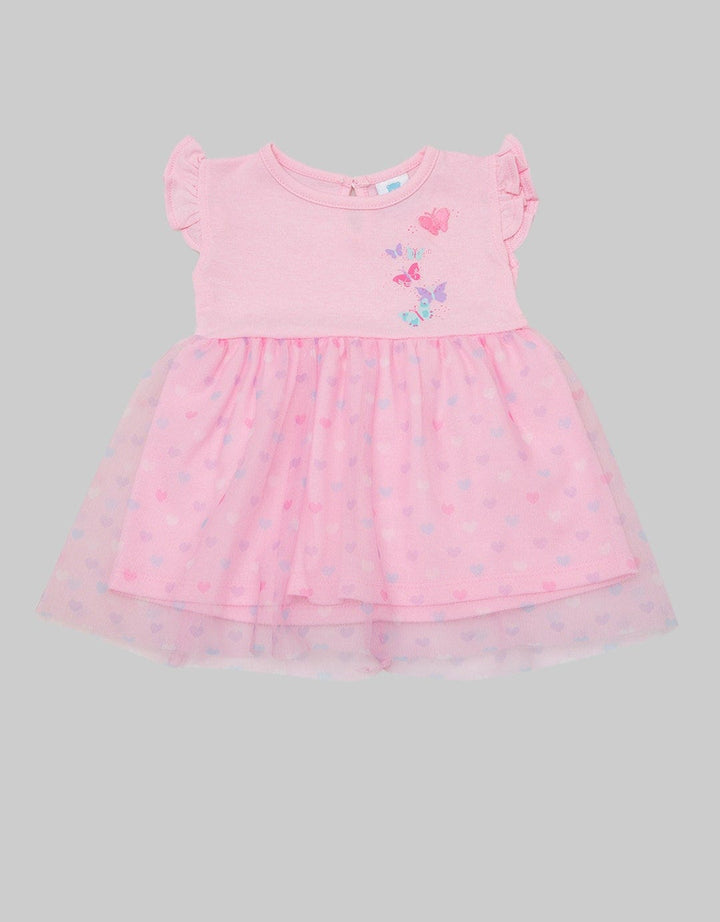 Pipiniko Short Sleeve Midi Dress Dress Tulle Heart