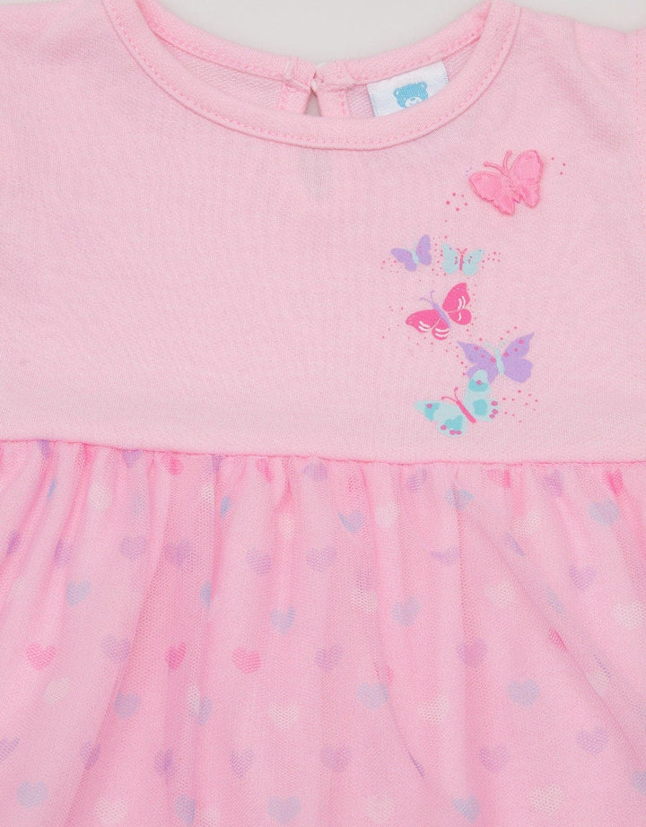 Pipiniko Short Sleeve Midi Dress Dress Tulle Heart