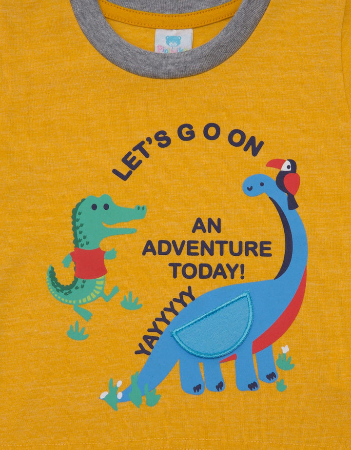 Pipiniko Short Sleeve T-Shirt Dino Tuton Aplikasi