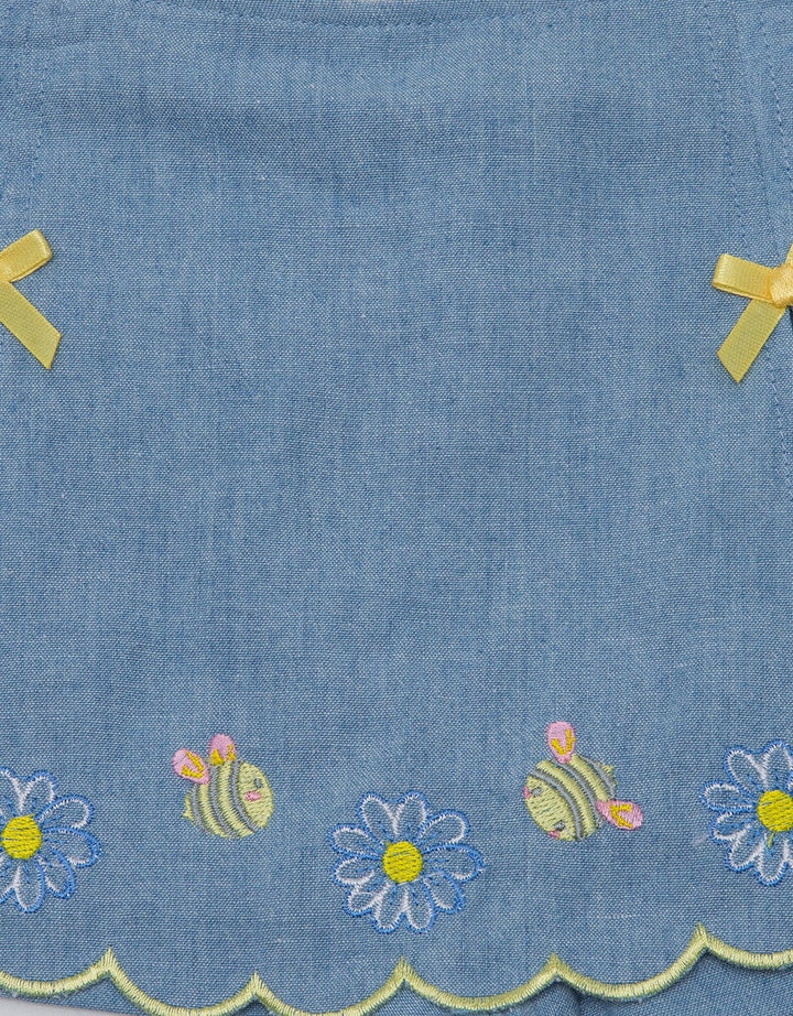 Pipiniko Midi Skirt Bee Chambray