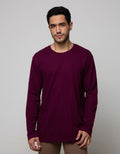 Cole Long Sleeve T-Shirt Interlock Contrast Yoke