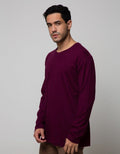 Cole Long Sleeve T-Shirt Interlock Contrast Yoke