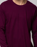 Cole Long Sleeve T-Shirt Interlock Contrast Yoke