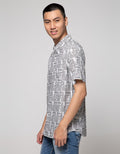 Cole Short Sleeve Shirt Woven Print Allover Memphis Color Tonal