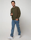 d&f Jacket Cvc Bomber Black And White Stripe