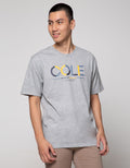 Cole Short Sleeve T-Shirt Print Cole Denim Camel Rcdnmcm:Misty Medium:L:Text:Short Sleeve T-Shirt