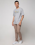 Cole Short Sleeve T-Shirt Print Cole Denim Camel Rcdnmcm:Misty Medium:L:Text:Short Sleeve T-Shirt