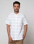 Cole Short Sleeve Shirt Grandad Stripe Oxford