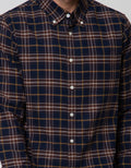 Cole Long Sleeve Shirt Med Check 1 Pocket