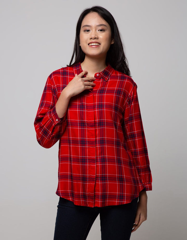 Nevada Long Sleeve Shirt Top Check