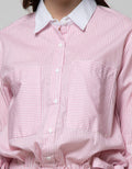 Nevada Long Sleeve Shirt Top Stripe With Side Bow