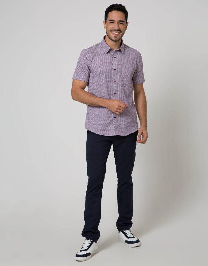 SS SHIRT CHECK SLIM