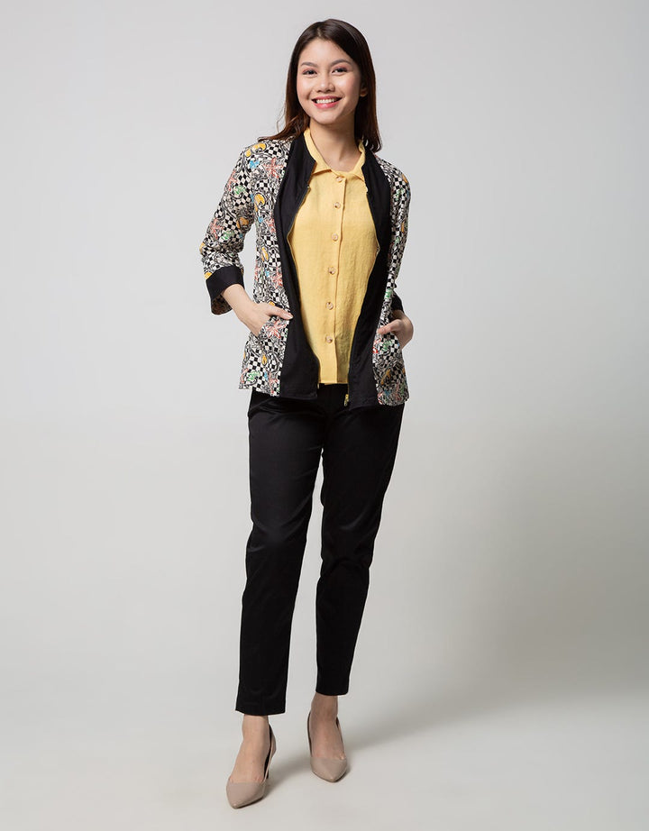 Arjuna Weda Chess Board Batik Blouse