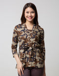 Arjuna Weda Women's Batik Blouse Mega Mendung II