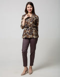 Arjuna Weda Women's Batik Blouse Mega Mendung II