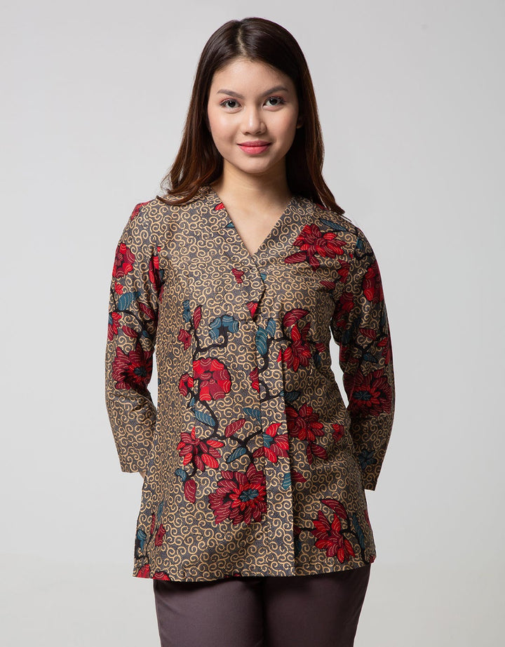 Arjuna Weda Blouse Sawat Ukel Flowers