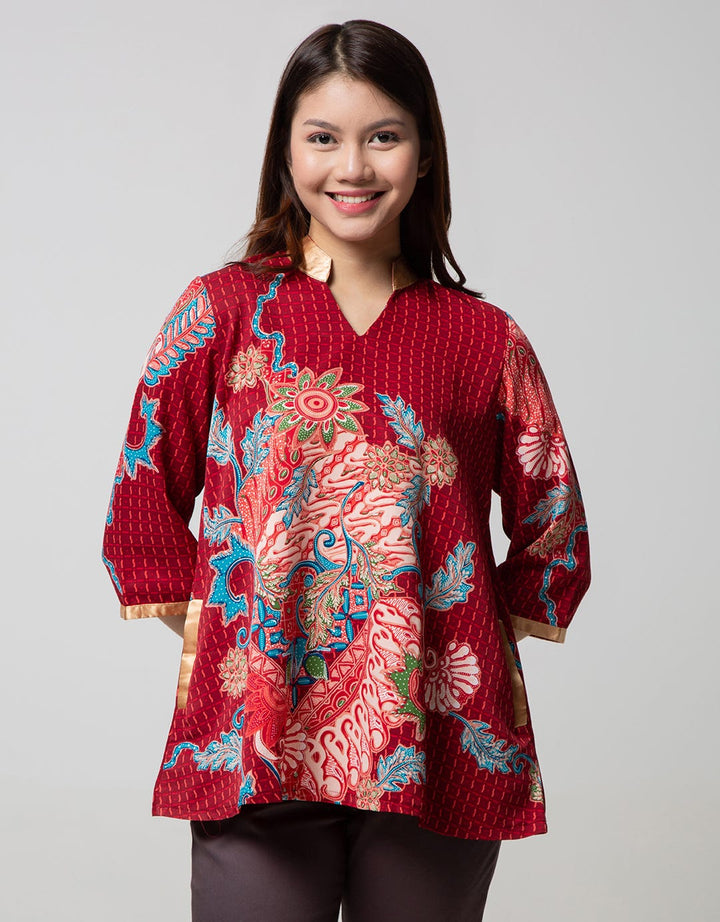 Arjuna Weda Blouse Batik Parang Flower