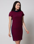 Cardinal Femme Wave Cutting Dress
