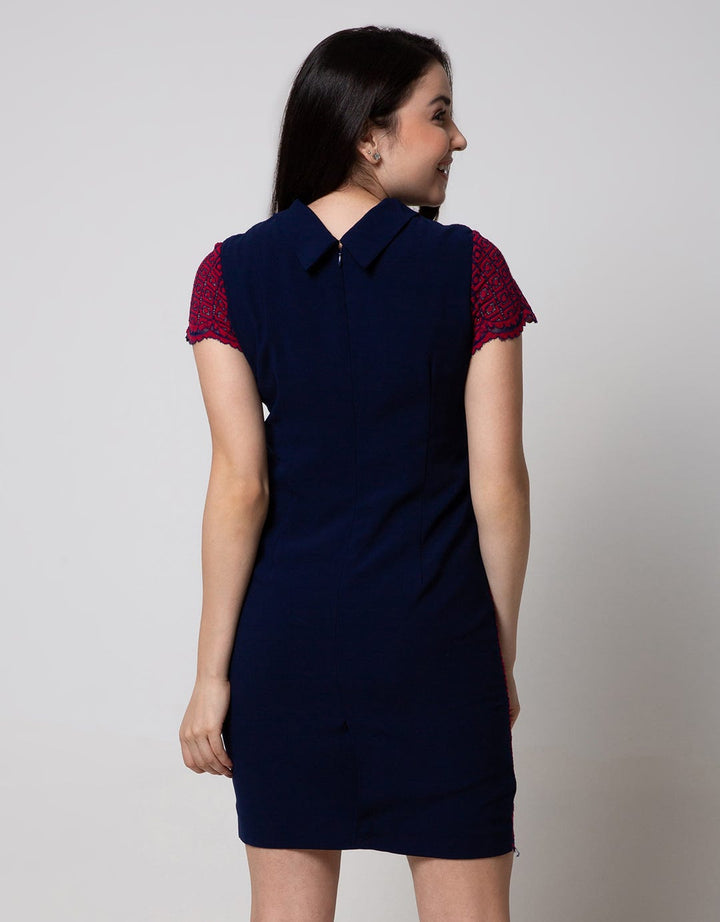 Cardinal Femme Wave Cutting Dress