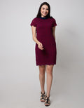 Cardinal Femme Wave Cutting Dress