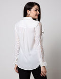 Cardinal Femme Shirt With Lace Sleeve