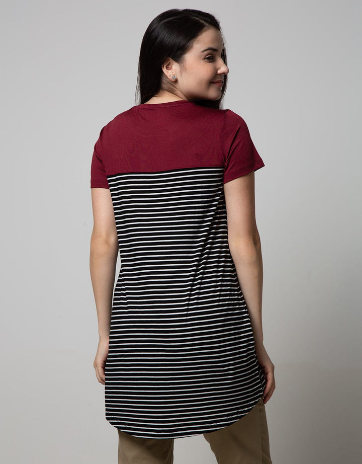 Cardinal Ladies T-Shirt Stripe