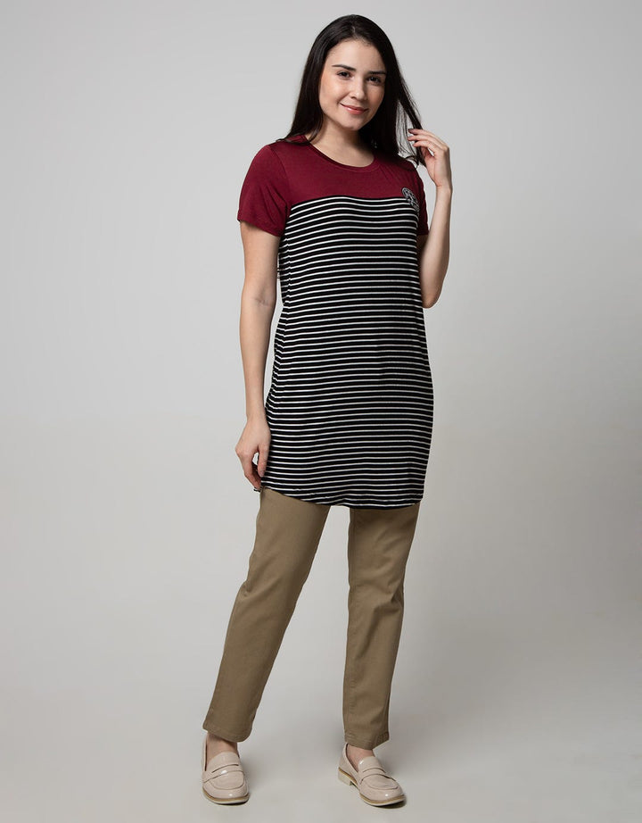 Cardinal Ladies T-Shirt Stripe