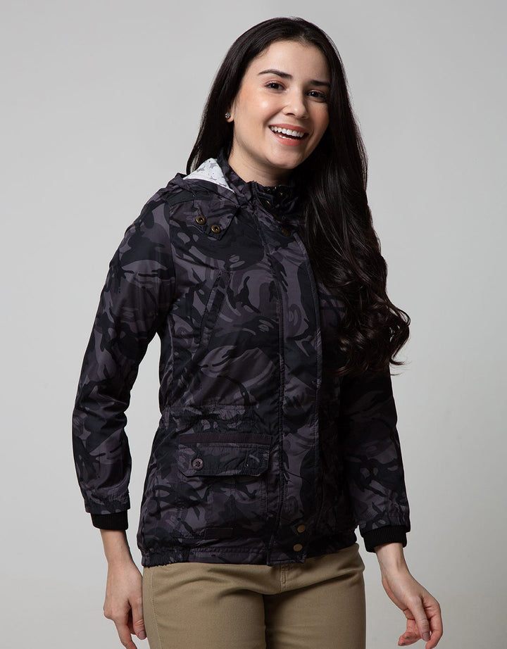 Cardinal Girl Camouflage Parachute Jacket