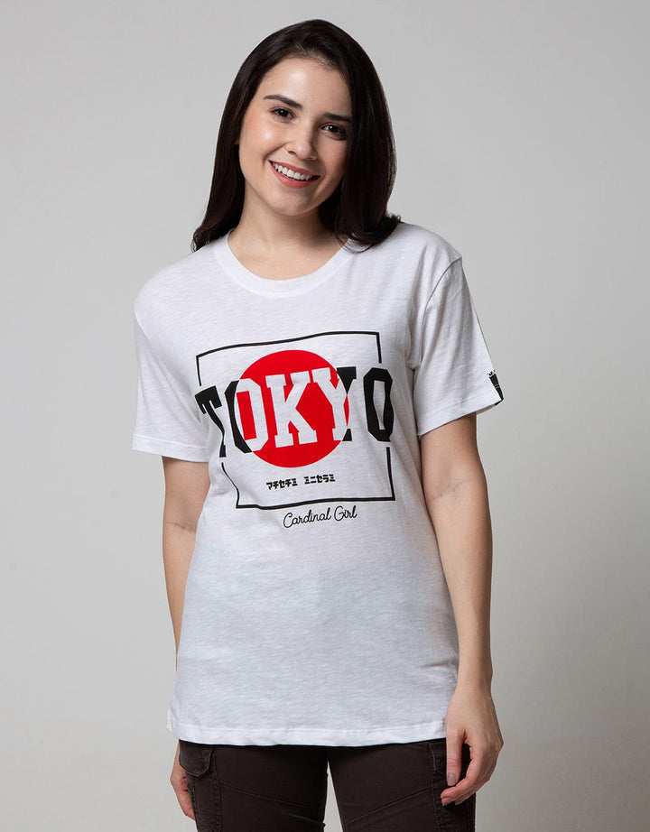 Cardinal Girl T-Shirt Wording Tokyo