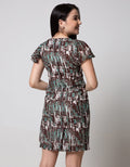 Cardinal Femme Full Print Dress