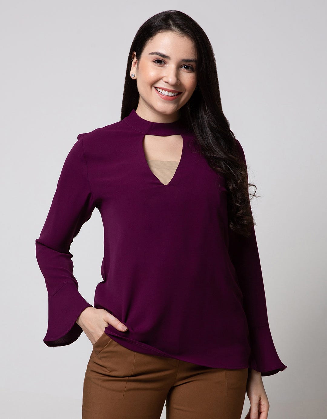Cardinal Femme Flare Sleeve Blouse
