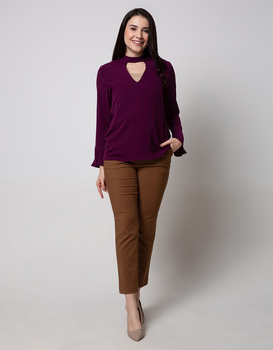 Cardinal Femme Flare Sleeve Blouse