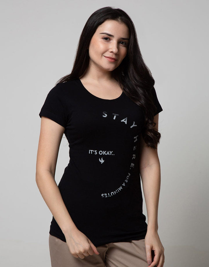 Cardinal Girl T-Shirt Stay Here