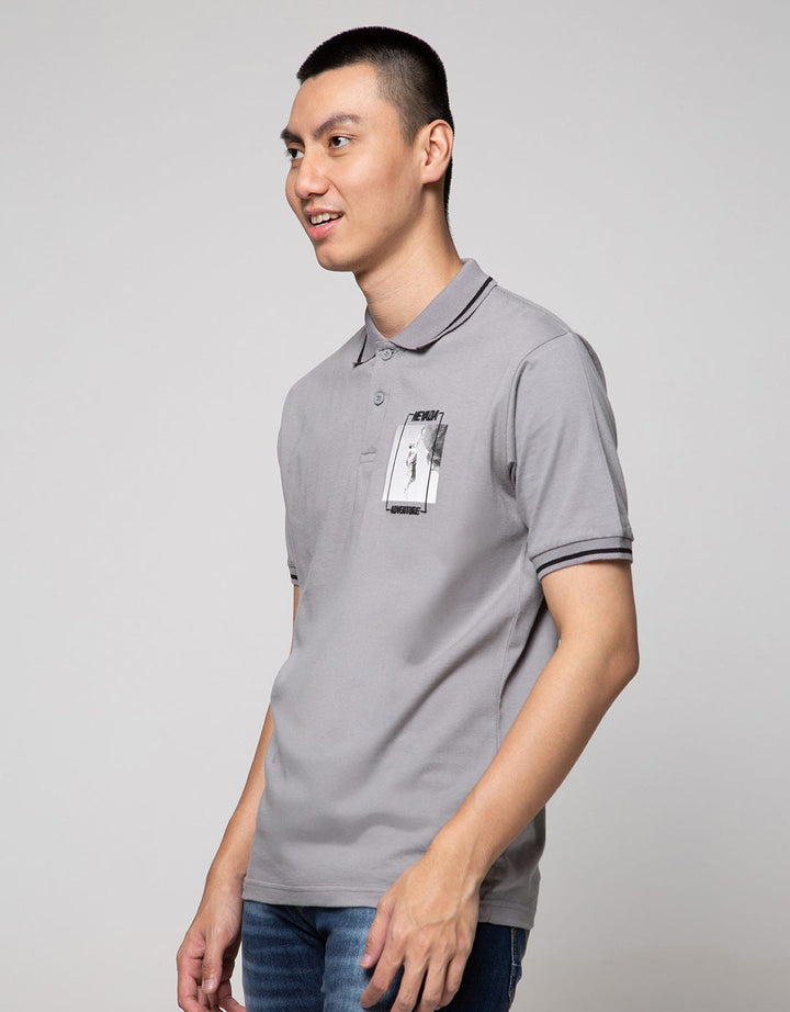 Nevada Short Sleeve Polo Shirt Basic Print