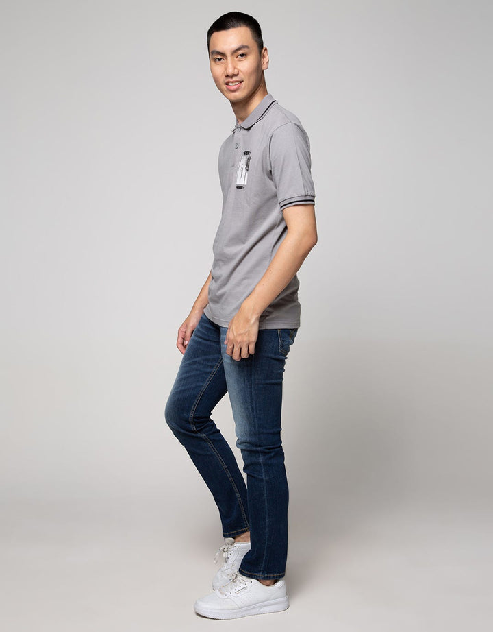 Nevada Short Sleeve Polo Shirt Basic Print