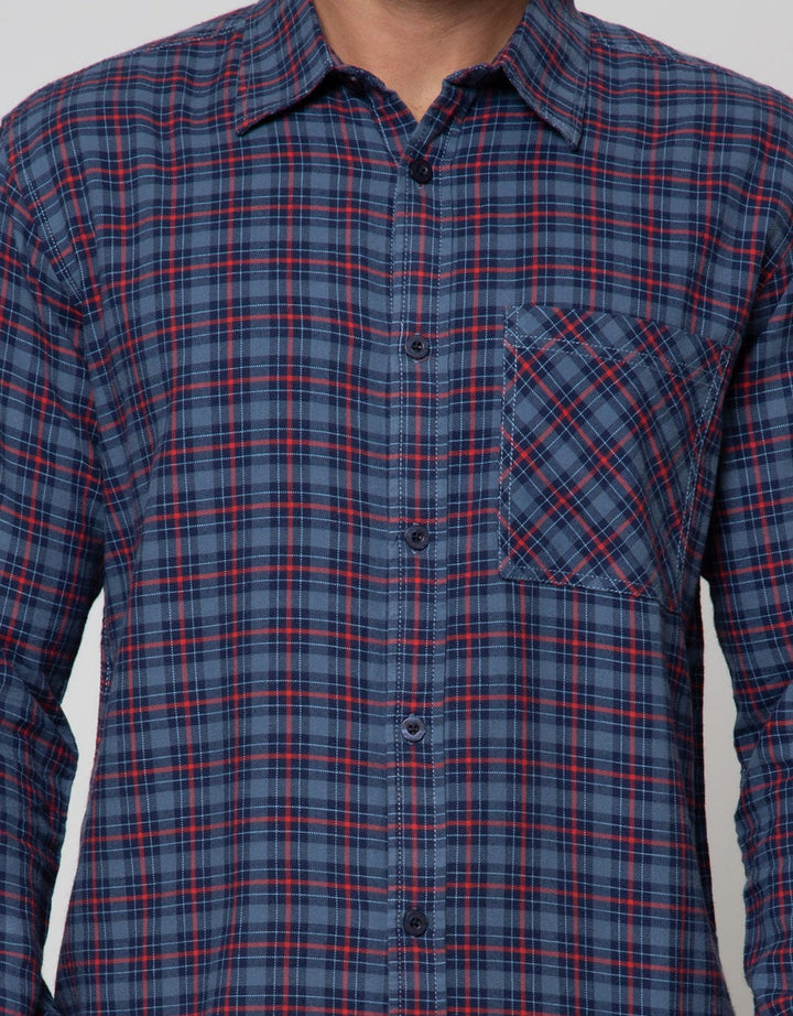 Nevada Long Sleeve Shirt Woven Top Yd Medium Check 30 S