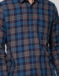 Nevada Long Sleeve Shirt Check Enzym Wash