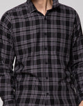 Nevada Long Sleeve Shirt Yd Check Enzym Wash
