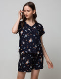 Nevada Short Sleeve Pyjama Shorts Christmas Deer
