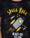 Little M Short Sleeve T-Shirt Rocket Space Race Rotary