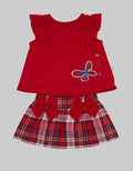 Pipiniko Top - Bottom Set Girls Butterfly