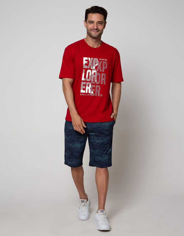Cole Short Sleeve T-Shirt Print Explore Shadow