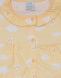 Pipiniko Top - Bottom GirLong Sleeve Full Cloud Print Pajamas Set