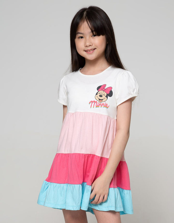 Disney  Susun Minnie Short Sleeve Midi Dress