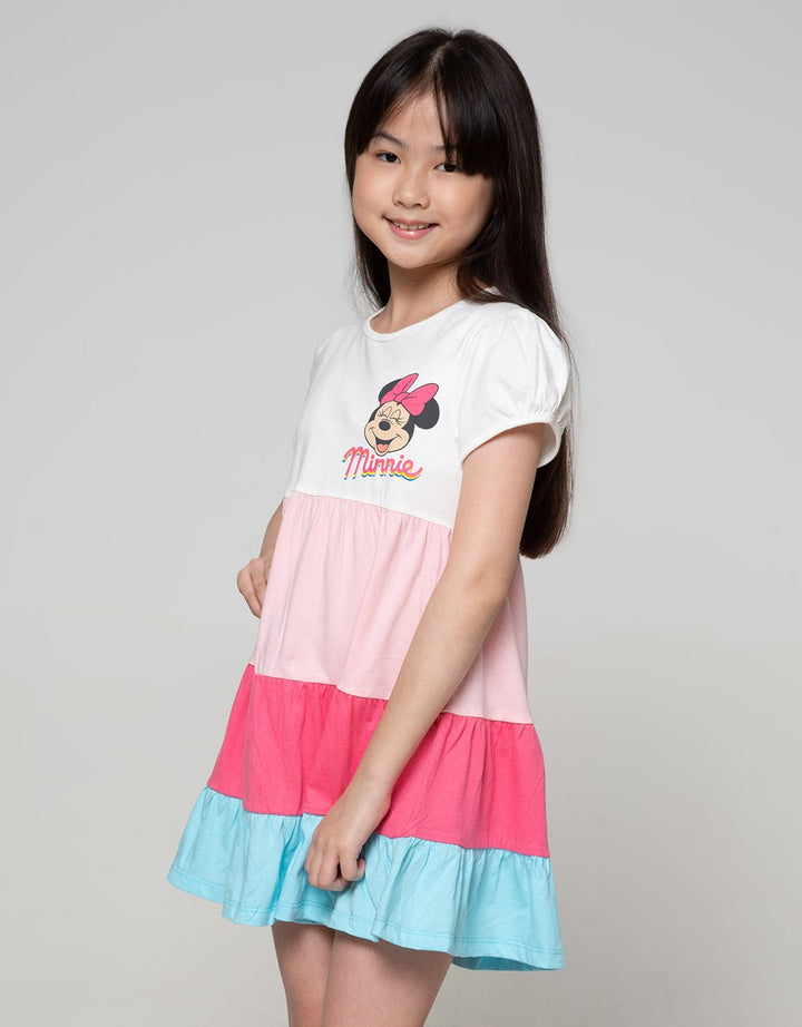 Disney  Susun Minnie Short Sleeve Midi Dress